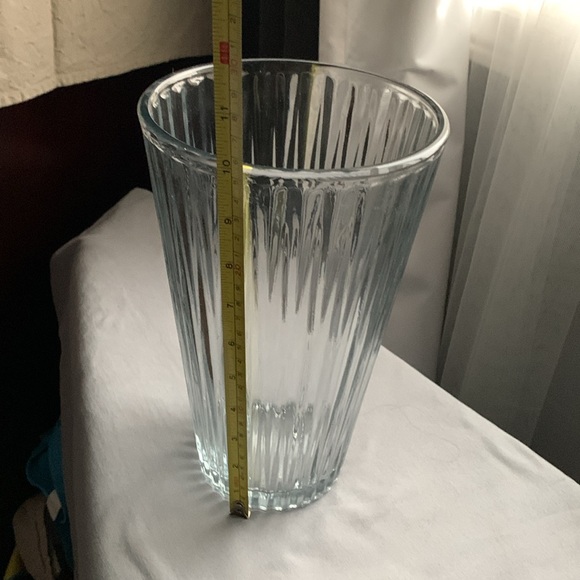 Vintage Art deco glass vase glass 10" - Picture 2 of 6